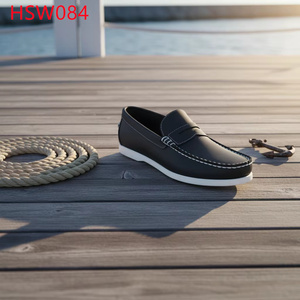 ZYF, Zapatos Estilo Mocasín para Caminar, Talla Pequeña Disponible, Color Azul Oscuro, Diseño de Ajuste Relajado, Suela de Goma Resistente, Zapatos Náuticos HSW084 - Product Image 1