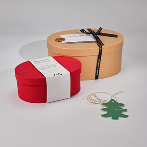 Tùy Chỉnh Xi Lanh Màu Đỏ Bao Bì Hộp Nhỏ Cứng Các Tông In Ấn Ribbon Hộp Quà Tặng Với Nắp Cho Khuyến Mãi - Product Image 3