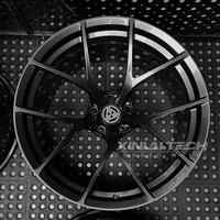 Jantes forgées monobloc personnalisées XINLAI 20-22 pouces, bicolores, noir brillant, à rayons en Y usinés, 5x112 5x120 pour Audi BMW Mercedes