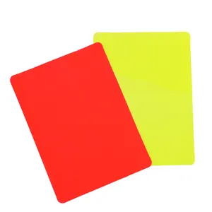 Sports Football Referee Red and Yellow Card Set Soccer Warning and Ejection Cards League Soccer Boot Training Equipment