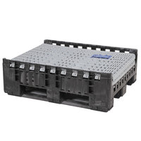 Boîte à palettes pliable de grande taille, robuste, empilable, en plastique, pour l'industrie automobile
