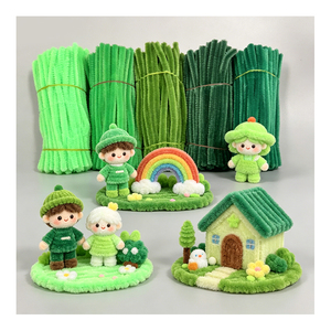 ชุดอุปกรณ์ศิลปะ DIY กำมะหยี่ ขนาด 10 มม. สำหรับงานประดิษฐ์เพื่อการศึกษา และงานประดิษฐ์ดอกไม้จากท่อเหล็กตกแต่ง - Product Image 3