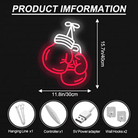 Enseigne néon LED personnalisée avec logo découpé pour la publicité, mariages, bars, pubs, événements professionnels, intérieur, extérieur, clubs de combat, murs