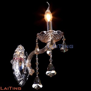 Brillant L1 L2 L3 Lumières Maria Theresa Applique <span class=keywords><strong>Luminaires</strong></span> Chambre Chevet Ambre Cristal Appliques Murales - Product Image 3