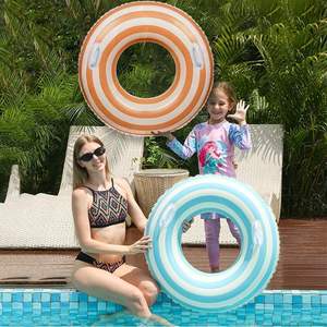 Flotador Inflable de PVC con Rayas para Adultos, Diámetro de 33 Pulgadas, para Piscina - Product Image 6
