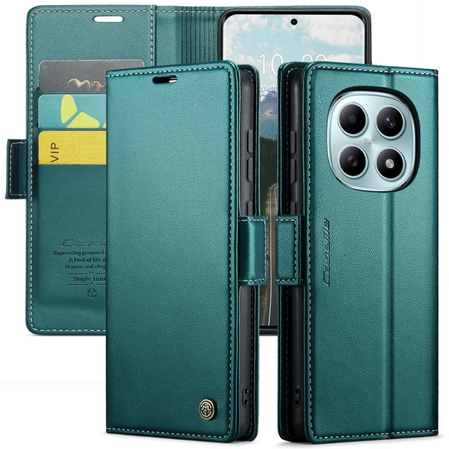 Caseme Wallet Leather Case for Redmi NOTE15 Pro Plus 5G 4G NOTE 14 13 12 15C 14C 13C 13 12 11A Magnetic Pouch Flip Stand Cover