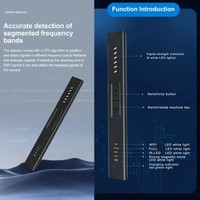 Stylo détecteur de caméra anti-espionnage WT18 pour hôtel, détecteur de signal sans fil infrarouge RF anti-espionnage, détecteur de signal GPS ultra-précis, détection sonore