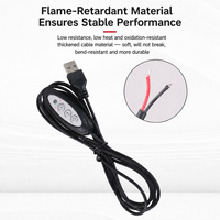 Contrôleur de temps OEM 3H 6H 12H avec bouton interrupteur et câble USB pour lampe de bureau et éclairages LED