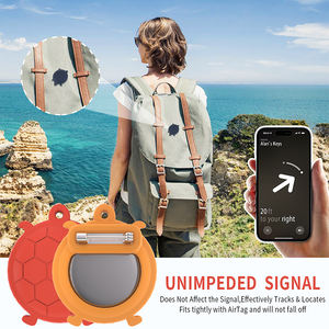 Vente en gros de coques de protection pour Airtag avec épingle de sécurité, support de suivi GPS en silicone coloré personnalisé pour Apple Air Tag - Product Image 4