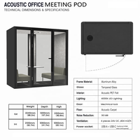 Flexspace 2026 Mobilier de bureau en module NOUVEAU OEM ODM Cabine de bureau insonorisée Cabine téléphonique insonorisée Cabine de réunion insonorisée Cabine de silence privée