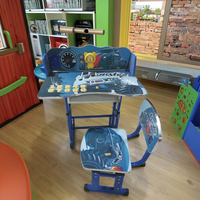 Ensemble de bureau et de chaise d'étude pour enfants, meubles de maison en gros d'usine, avec tiroirs
