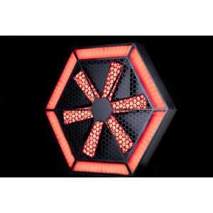 Ventilador Giratorio LED Retro <span class=keywords><strong>de</strong></span> Seis Aspas <span class=keywords><strong>de</strong></span> 60*60 cm, Luz <span class=keywords><strong>de</strong></span> Fondo para Escenario con Efecto Pixel, Iluminación Ambiental para <span class=keywords><strong>Discoteca</strong></span>, 9000K, Control DMX512 - Product Image 3