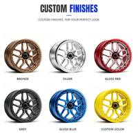 Jante de course Full Beadlock Flow Formed, finition noir brillant fraisé, 15, 17, 18, 20 pouces, 5 ou 6 trous, pour Dodge Chrysler Jeep Drag Racing
