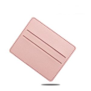 Cheap Price Custom Logo Pu Leather Name <b>Id</b> <b>Holder</b> Case Credit Bank Cardholder Slim Wallets With 3 Card Slots - Product Image 2