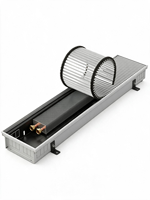 Convecteur de sol encastré, unité de chauffage à tube de cuivre et ailettes en aluminium, fabricant OEM