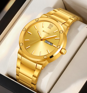 Montres pour hommes SKMEI 9400, luxe, style business, simple, fonction date et jour, mouvement à quartz de haute qualité, acier inoxydable. - Product Image 6
