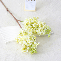 Bouquet de lilas artificiel dégradé, fleurs artificielles en plastique souple 3D réalistes au toucher, hortensias pour décoration de mariage, vente en gros pour extérieur
