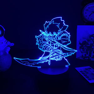 Vente en gros Nouveau <span class=keywords><strong>Solo</strong></span> Nivellement Sung Jin Woo <span class=keywords><strong>Manga</strong></span> DIY 3D LED Lampe de poche Acrylique Anime Veilleuse - Product Image 3