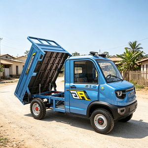 Camioneta Eléctrica de Cabina Individual con 4 Ruedas, Volquete Hidráulico para Entrega de Carga en Granjas Rurales, África y Sudeste Asiático - Product Image 5