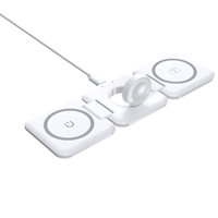 Dropship Online vend des produits électroniques intelligents, chargeur sans fil pliable 3 en 1 pour iPhone, montre, écouteurs, smartphone Android