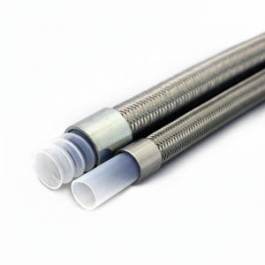 Manguera trenzada de PTFE SAE100 R14 Alambre de acero inoxidable de presión de alta temperatura 304 AN4 Enrollado Durable para Swagelok - Product Image 1