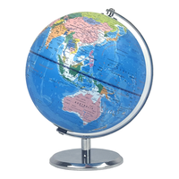 Globe du monde politique de 20cm cadeau éducatif avec méridien en métal et base en métal Globe politique du monde