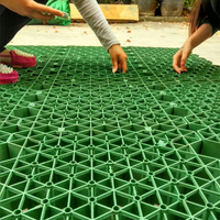 Grilles de stabilisation de gravier en plastique blanc pour pavage de sol robuste, style traditionnel