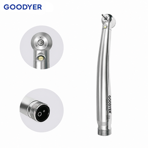 Pièce à main dentaire haute vitesse GOODYER 4/2 trous, turbine à air Pana Max, LED auto-éclairante, bouton-poussoir - Product Image 5