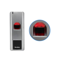Lector de Control de Acceso RFID de Huellas Dactilares Metálico a Prueba de Agua IP66 de 13.56MHz MF, Controlador de Puerta Independiente con Salida Wiegand 26-44