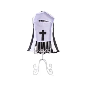 Disfraz <span class=keywords><strong>de</strong></span> Halloween <span class=keywords><strong>de</strong></span> Lujo Sencillo <span class=keywords><strong>de</strong></span> Poliéster para Gatos y Perros, Estampado para Fiestas <span class=keywords><strong>de</strong></span> Verano y Primavera, Cosplay <span class=keywords><strong>de</strong></span> <span class=keywords><strong>Monja</strong></span>, Abrigos y Chaquetas Divertidos para Mascotas - Product Image 3