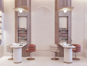 Poste de barbier professionnel personnalisé Salon de coiffure de beauté moderne au design mobilier - Product Image 3