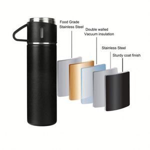 Ensemble cadeau de thermos et de tasse isotherme en acier inoxydable pour entreprise - Product Image 5