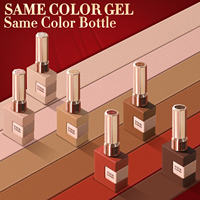 Vernis Gel Marron Automne-Hiver OEM&ODM, Marque Privée, Vente en Gros, Qualité Salon, Sans HEMA ni TPO, Kit de Vernis à Ongles Gel, Logo Personnalisé