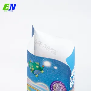 Custom Printed Ziplock Stand Up Pouch Biodegradable Bags Packaging Bag Kraft Paper Bag