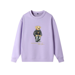 Felpa 'X Bear' Autunno Inverno con Stampa a Trasferimento Termico, Pullover Casual Oversize Taglia XL <span class=keywords><strong>per</strong></span> Uomini, Donne e <span class=keywords><strong>Coppie</strong></span> fino alla 5XL - Product Image 5