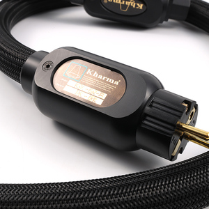 QINCROWN haut de gamme <span class=keywords><strong>Karma</strong></span> KPC-GR-1B Grande référence 2M câbles d'alimentation Audio Version ue cordon Audio isolé en PVC - Product Image 3