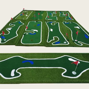 <span class=keywords><strong>Golf</strong></span> 9 trous, mini-<span class=keywords><strong>golf</strong></span>, pratique du putting, gazon artificiel, <span class=keywords><strong>tapis</strong></span> de <span class=keywords><strong>golf</strong></span>, intérieur/extérieur - Product Image 1