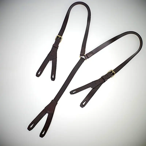 <span class=keywords><strong>Tirantes</strong></span> <span class=keywords><strong>de</strong></span> cuero genuino ajustables en forma <span class=keywords><strong>de</strong></span> Y con 3 clips retro unisex para <span class=keywords><strong>hombre</strong></span> accesorio <span class=keywords><strong>de</strong></span> <span class=keywords><strong>vestir</strong></span> <span class=keywords><strong>de</strong></span> calidad premium - Product Image 2