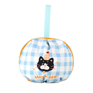 Cute Dog Lucky Cat Nice Bear Round Underwear Storage Bag 1-3L Polyester Lightweight Travel Organizer For Bras Panties Socks - Product Image 5