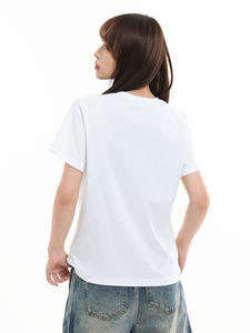 Camiseta Gráfica Vintage con Estampado de Pintura Salpicada, Unisex, Estilo Urbano Hip Hop, Novedad de Verano, Top Informal con Estampado Desgastado, 100% Algodón - Product Image 5