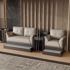 Chaises de billard haut de gamme pour salles de billard, idéales pour la visionnage commercial, privé, la diffusion <span class=keywords><strong>en</strong></span> direct et les zones de repos – Canapés de billard <span class=keywords><strong>en</strong></span> cuir PU - Product Image 6