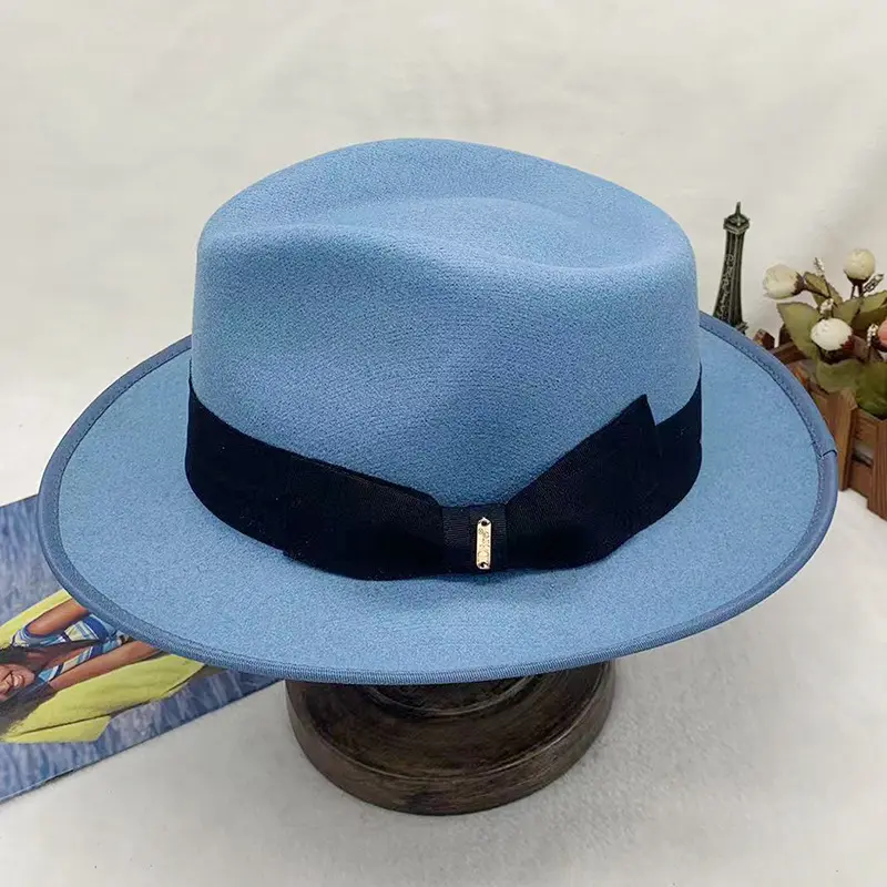 도매 새로운 하이 퀄리티 남여 공용 폴리에스터 펠트 모자 국가 펠트 공식 모자 모자