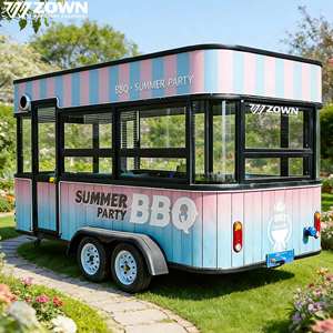 Camión de Comida Eléctrico de Estilo Retro, Cocina Móvil Totalmente Equipada para Venta de Pizza, Hot Dogs y Jugos en Ferias y Tiendas de Calle - Product Image 1