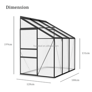 Serra da Giardino in Alluminio e Policarbonato con Tetto Ventilato - Product Image 2