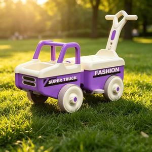 Voiture à pousser pour enfants à 4 roues, jouet à glisser pour tout-petits avec <span class=keywords><strong>espace</strong></span> de rangement et musique, cadeau pour enfants - Product Image 6