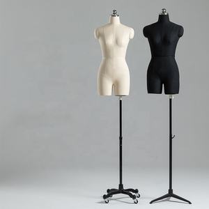 Mannequins de <span class=keywords><strong>couture</strong></span> doux <span class=keywords><strong>couture</strong></span> de qualité demi-corps <span class=keywords><strong>réglable</strong></span> torse féminin mousse <span class=keywords><strong>Mannequin</strong></span> <span class=keywords><strong>professionnel</strong></span> Type d'épingle mousse - Product Image 3