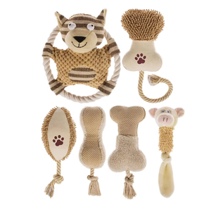 Juguete de Peluche con Forma de Cuerda, Ecológico, para Perros, Interactivo, con Sonido, para Masticar, Uso en Interiores/Exteriores - Product Image 5