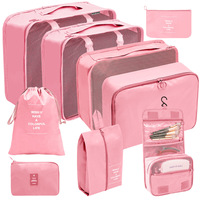 9 PCS couleurs personnalisées spécification mode compression bagages Emballage Cubes organisateur Léger pratique divers sac de voyage