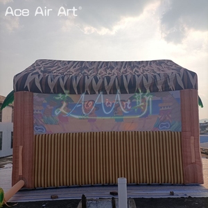 Tragbare 4ml x 3mW Outdoor aufblasbare Tiki <span class=keywords><strong>Hut</strong></span> Bar Modell für Beach Party & Event Zelt Cocktail aufblasbare Bar - Product Image 4