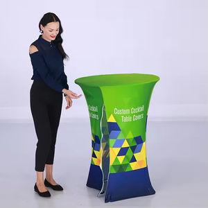 Mesas de Bar Plegables de Tela Blanca Redondas para Fiestas, Eventos y Bodas - Product Image 6